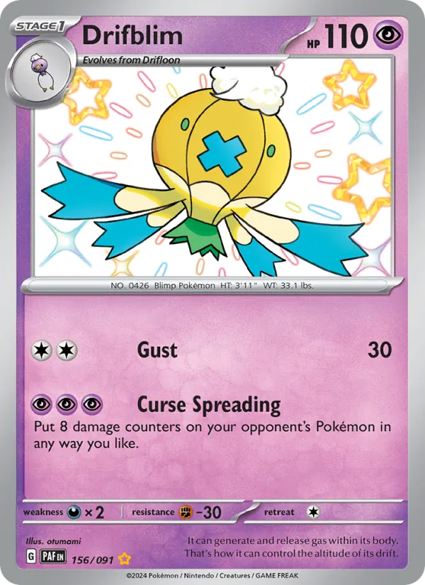 Drifblim 156/91 Paldean Fates