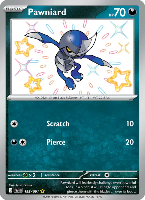 Pawniard 185/91 Paldean Fates