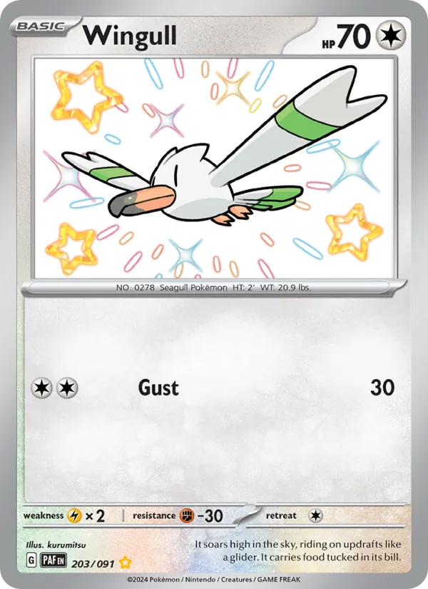 Wingull 203/91 Paldean Fates