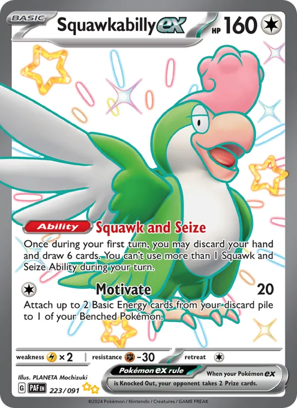 Squawkabilly ex 223/91 Paldean Fates