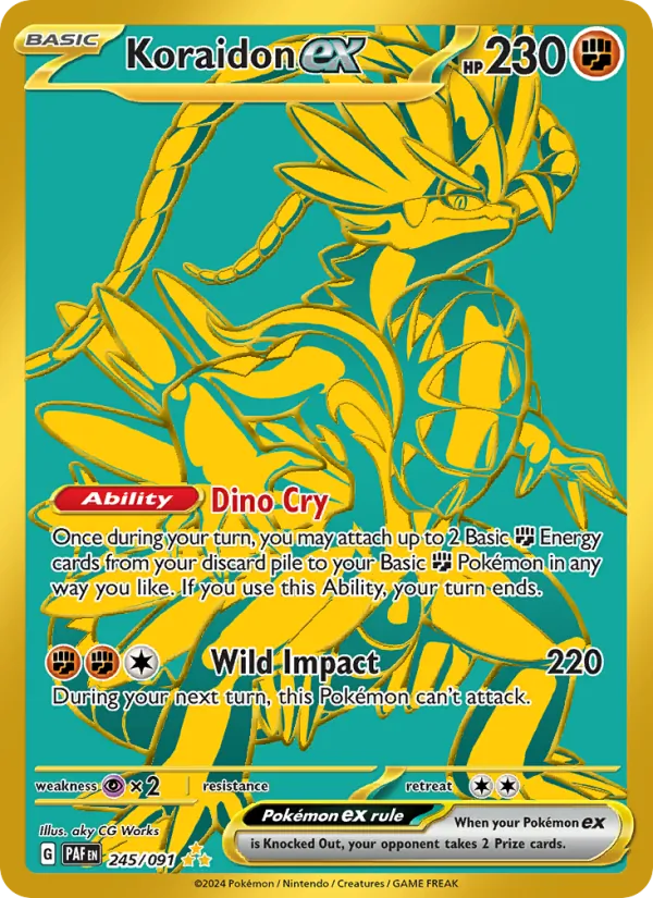 Koraidon ex 245/91 Paldean Fates