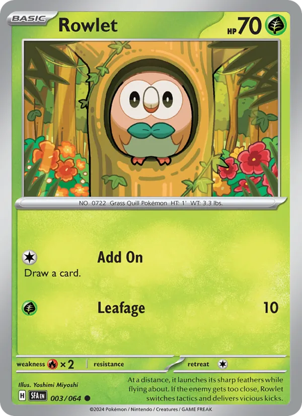 Rowlet 003/64 Shrouded Fable