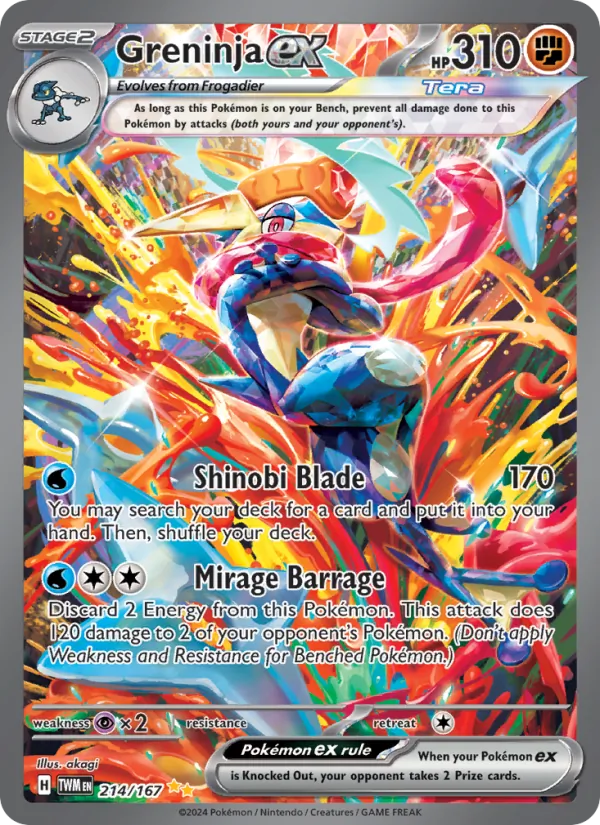 Greninja ex 214/167 Twilight Masquerade