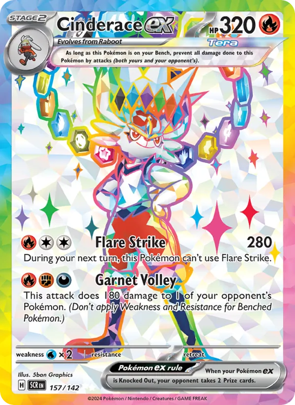 Cinderace ex 157/142 Stellar Crown