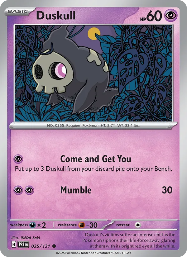 Duskull 035/131 Prismatic Evolutions
