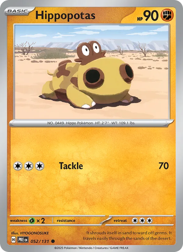 Hippopotas 052/131 Prismatic Evolutions