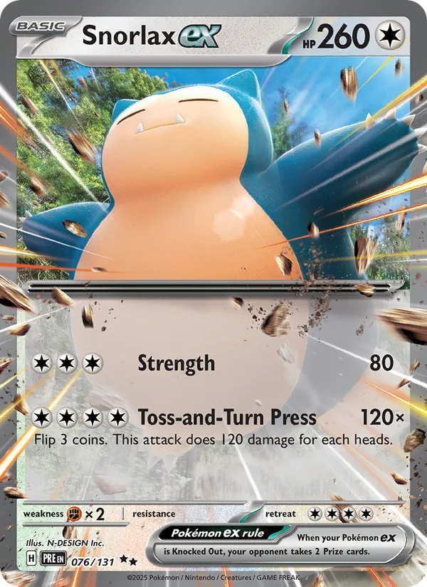 Snorlax ex 076/131 Prismatic Evolutions
