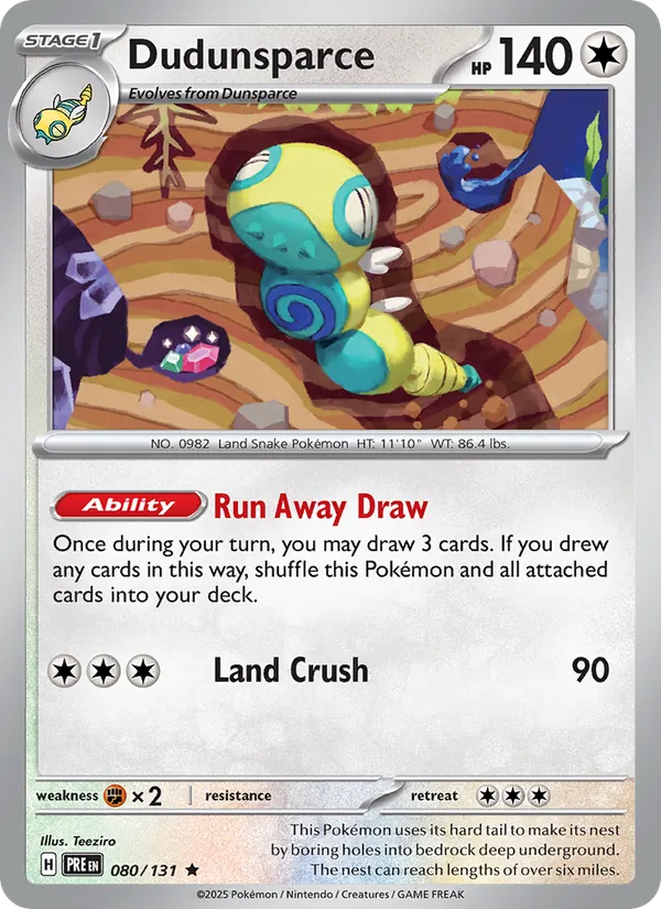 Dudunsparce 080/131 Prismatic Evolutions