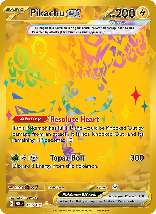 Pikachu ex 179/131 Prismatic Evolutions