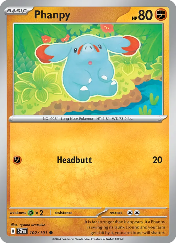 Phanpy 102/191 Surging Sparks