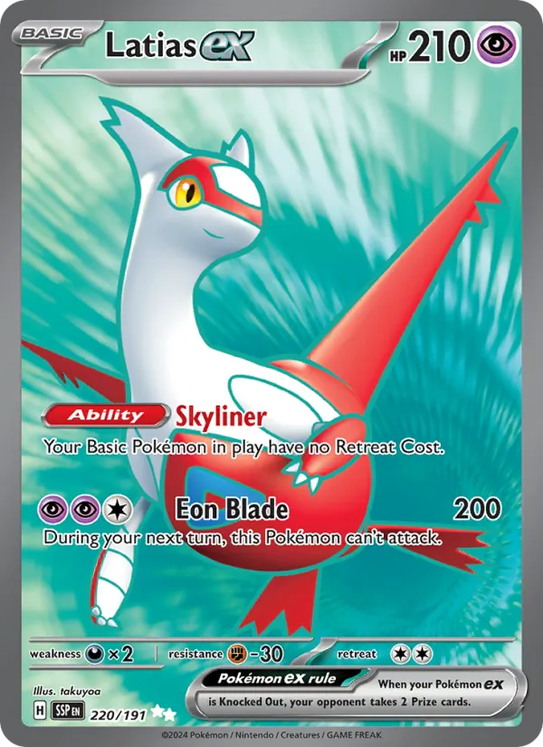 Latias ex 220/191 Surging Sparks