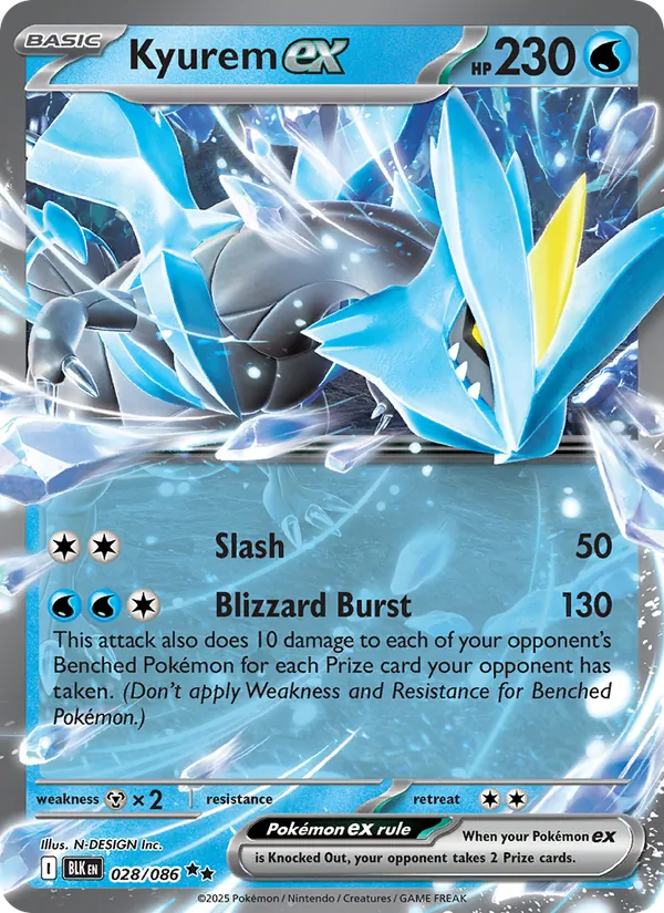 Kyurem ex 028/86 Black Bolt