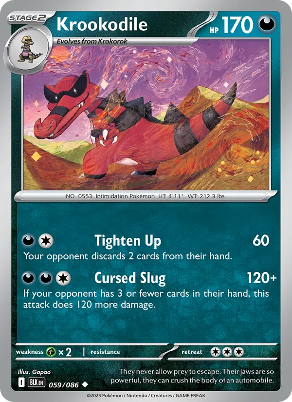 Krookodile 059/86 Black Bolt