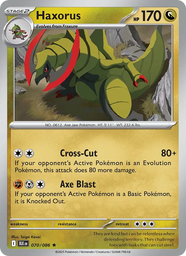 Haxorus 070/86 Black Bolt