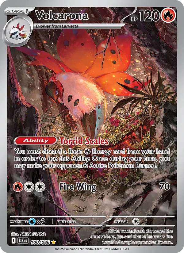 Volcarona 100/86 Black Bolt