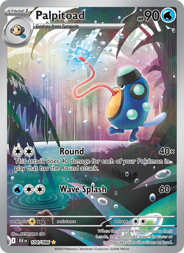 Palpitoad 104/86 Black Bolt