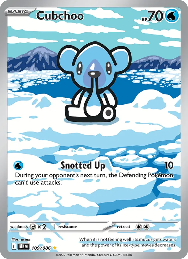Cubchoo 109/86 Black Bolt