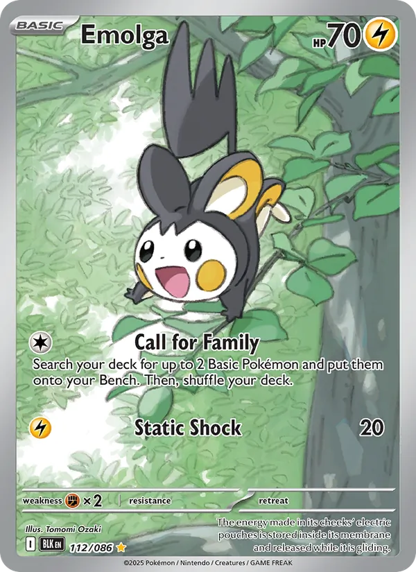 Emolga 112/86 Black Bolt