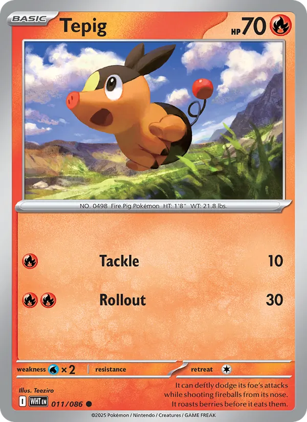 Tepig 011/86 White Flare