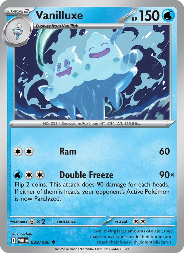 Vanilluxe 029/86 White Flare