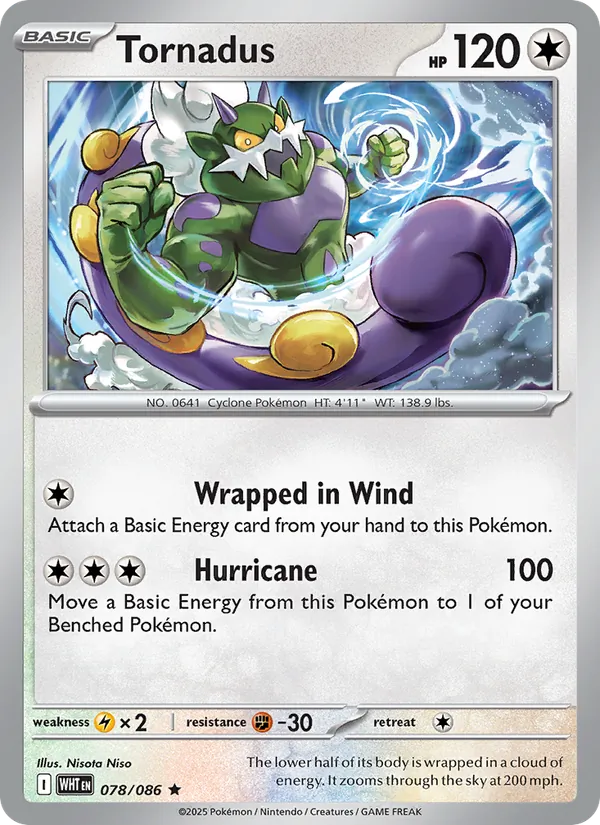 Tornadus 078/86 White Flare