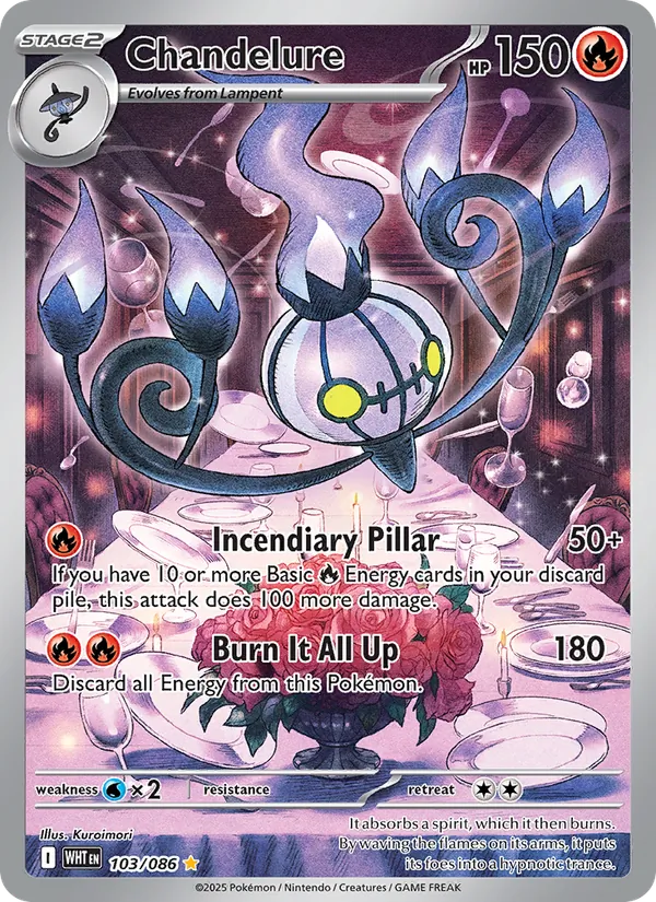 Chandelure 103/86 White Flare