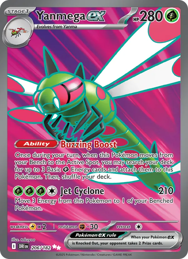 Yanmega ex 206/182 Destined Rivals