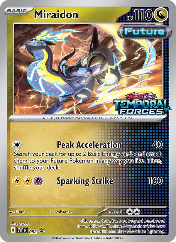 Miraidon 092/225 SVP Black Star Promos