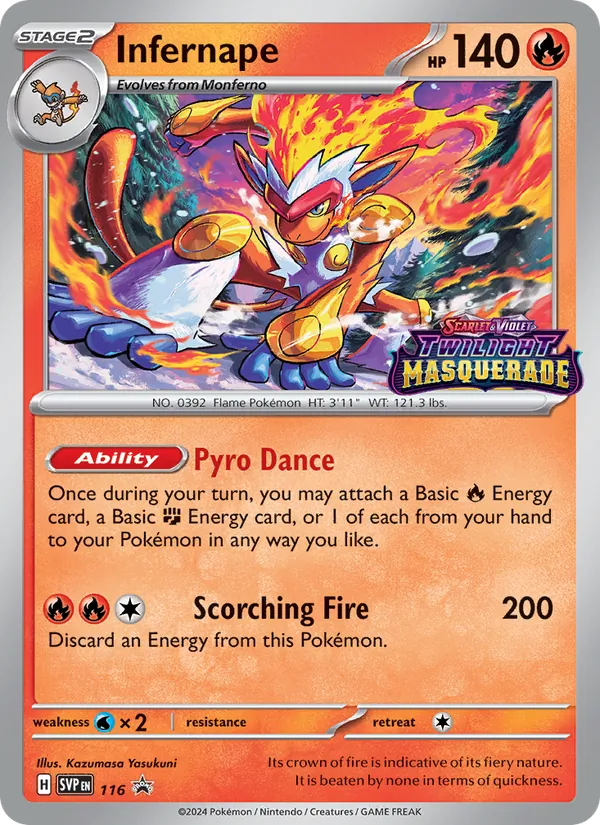 Infernape 116/225 SVP Black Star Promos