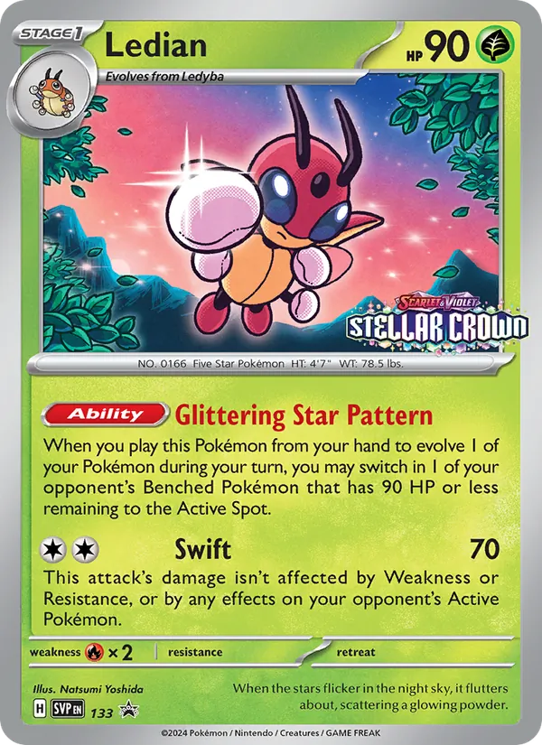 Ledian 133/225 SVP Black Star Promos