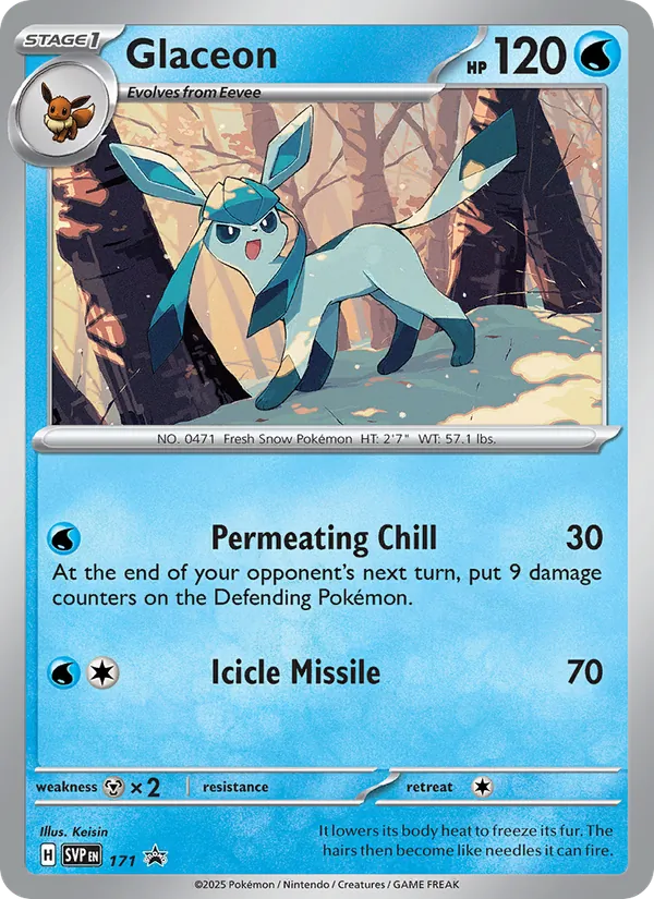 Glaceon 171/225 SVP Black Star Promos