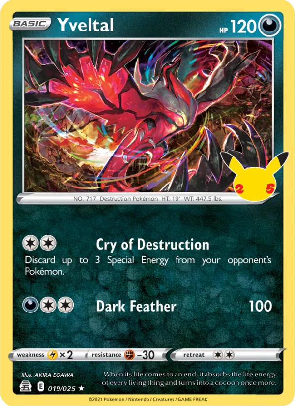 Yveltal 19/25 Celebrations