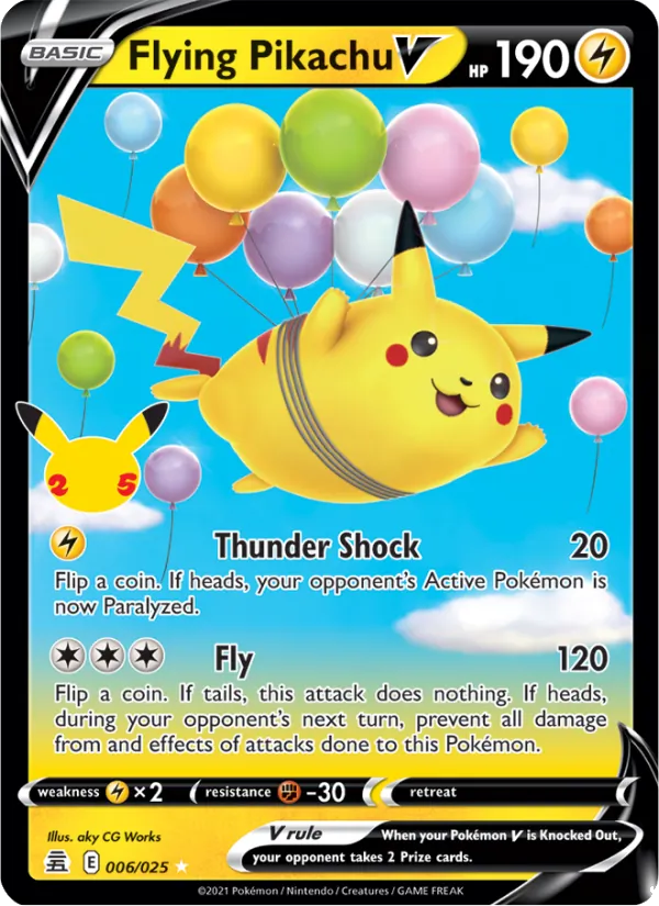 Flying Pikachu V 6/25 Celebrations