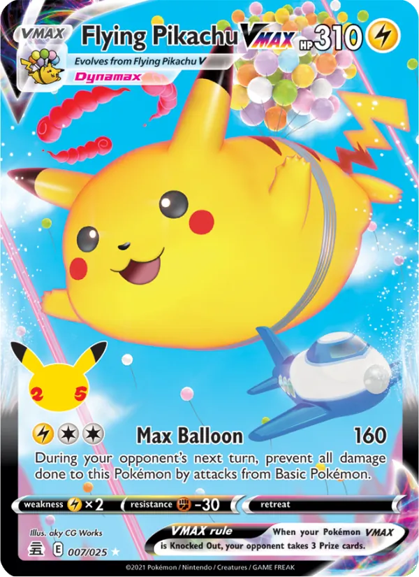 Flying Pikachu VMAX 7/25 Celebrations