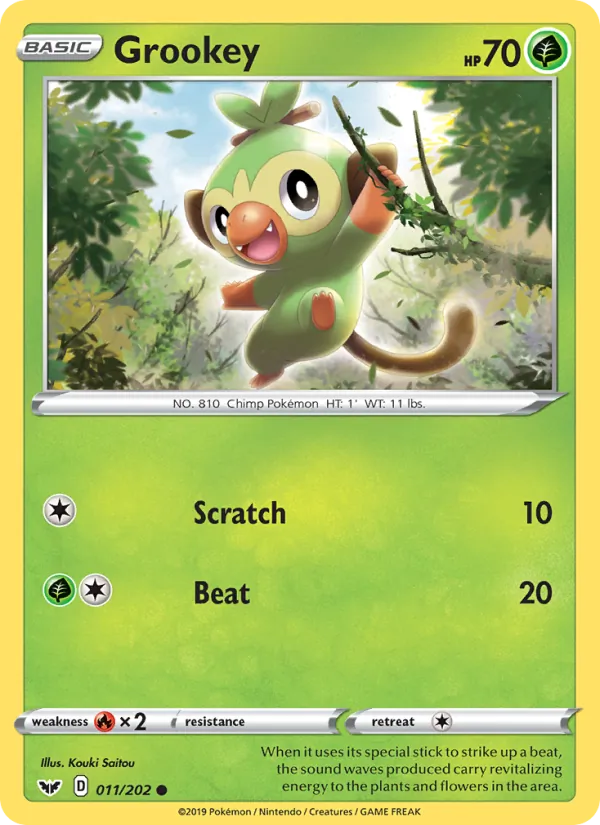 Grookey 11/202 Sword & Shield