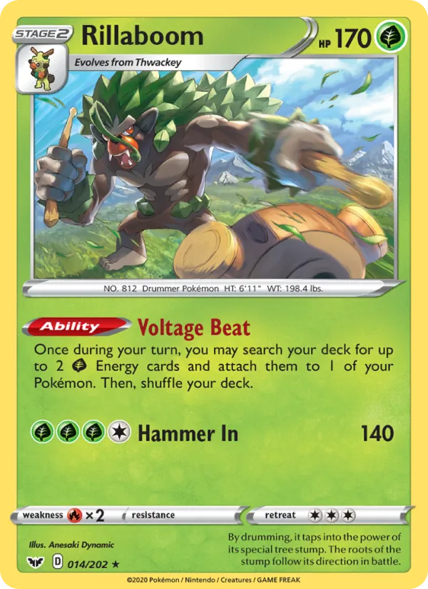 Rillaboom 14/202 Sword & Shield
