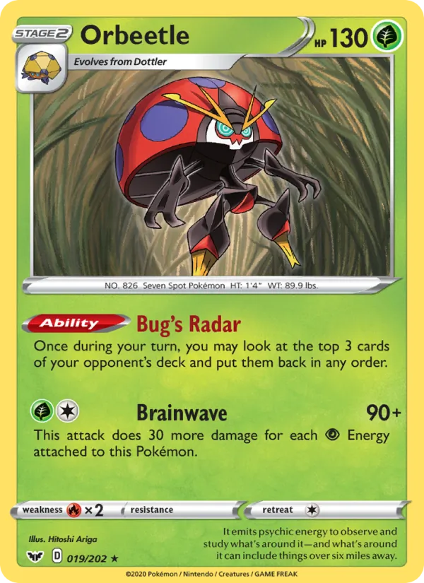 Orbeetle 19/202 Sword & Shield