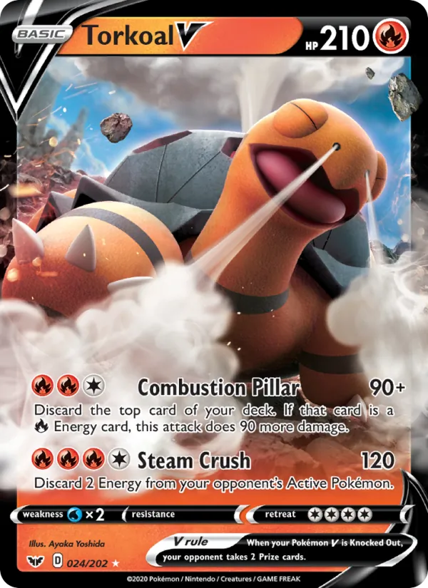Torkoal V 24/202 Sword & Shield