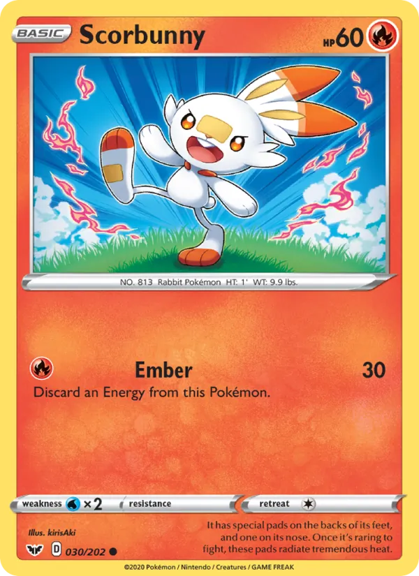 Scorbunny 30/202 Sword & Shield