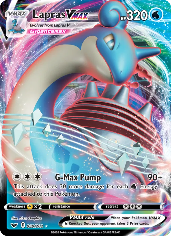 Lapras VMAX 50/202 Sword & Shield