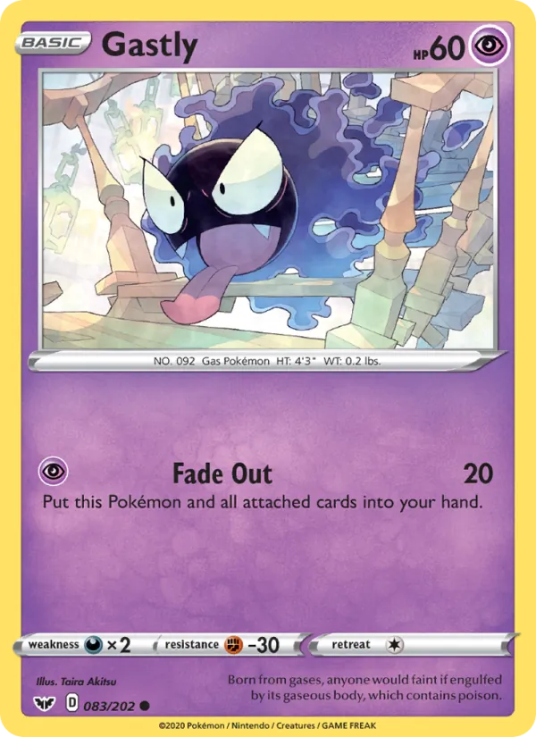 Gastly 83/202 Sword & Shield