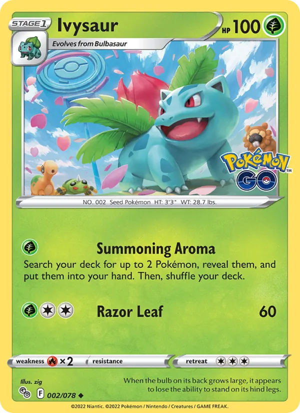 Ivysaur 002/78 Pokémon GO
