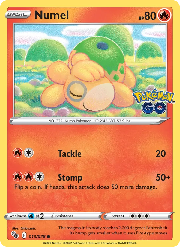 Numel 013/78 Pokémon GO
