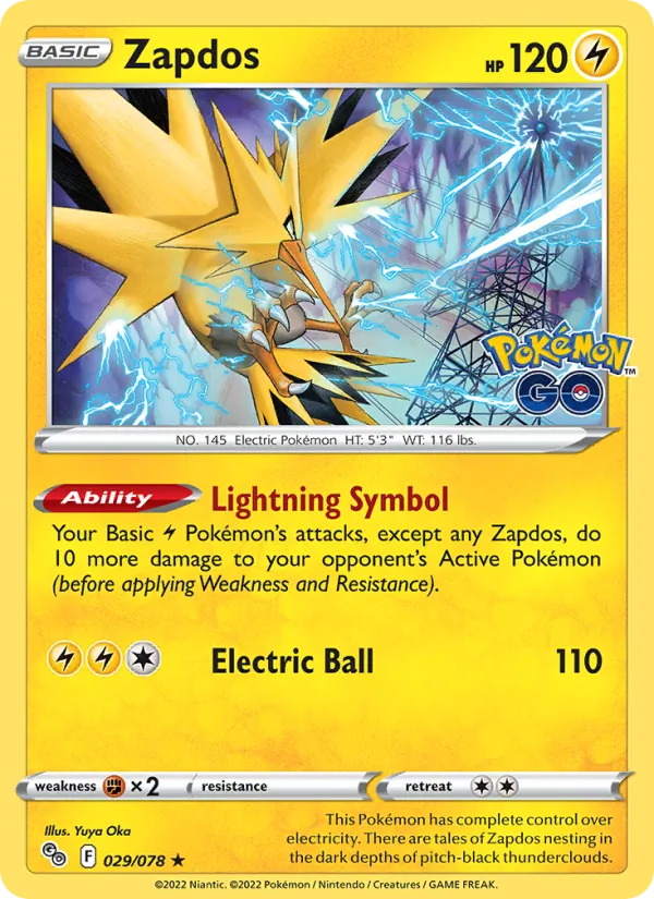Zapdos 029/78 Pokémon GO