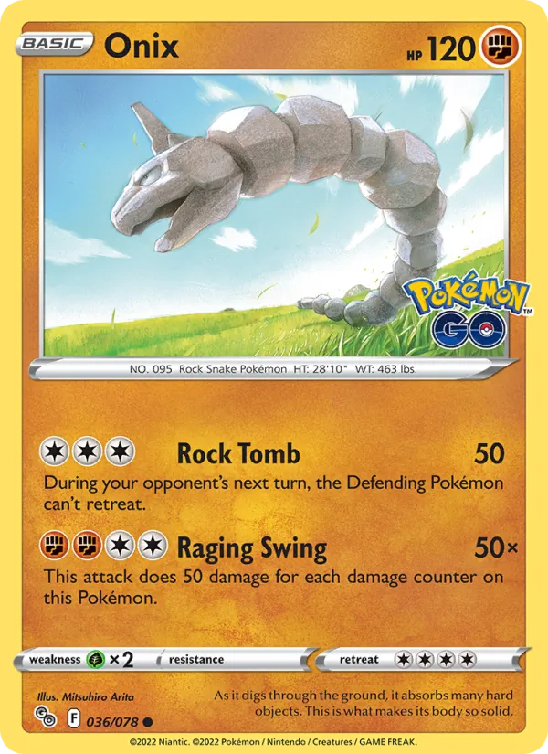 Onix 036/78 Pokémon GO