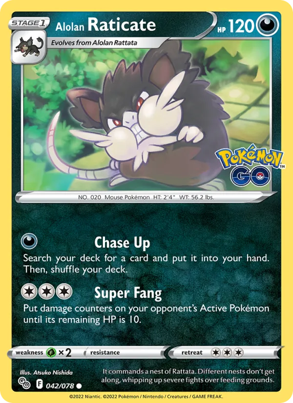 Alolan Raticate 042/78 Pokémon GO