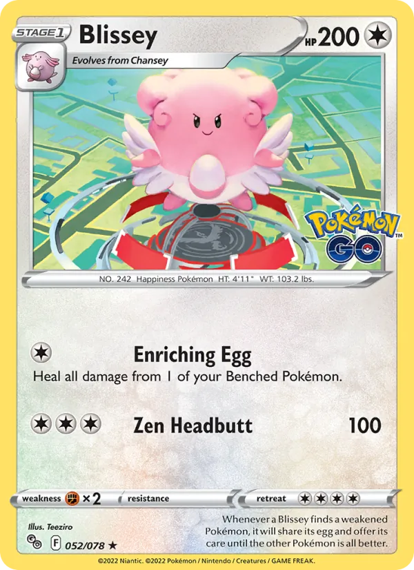 Blissey 052/78 Pokémon GO