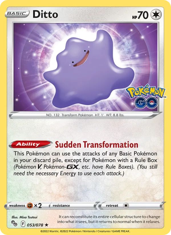 Ditto 053/78 Pokémon GO