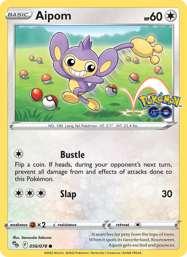 Aipom 056/78 Pokémon GO