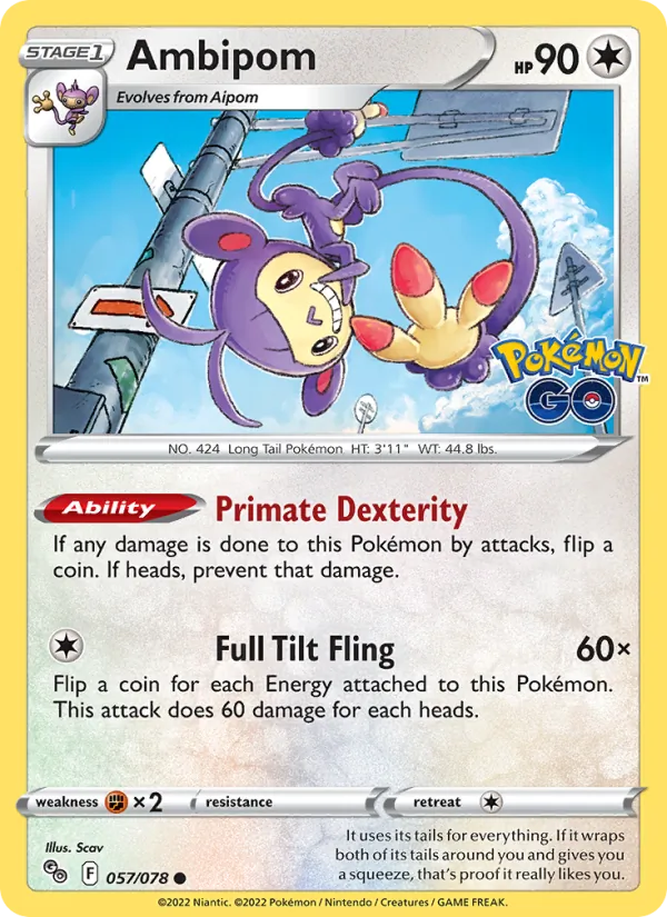 Ambipom 057/78 Pokémon GO